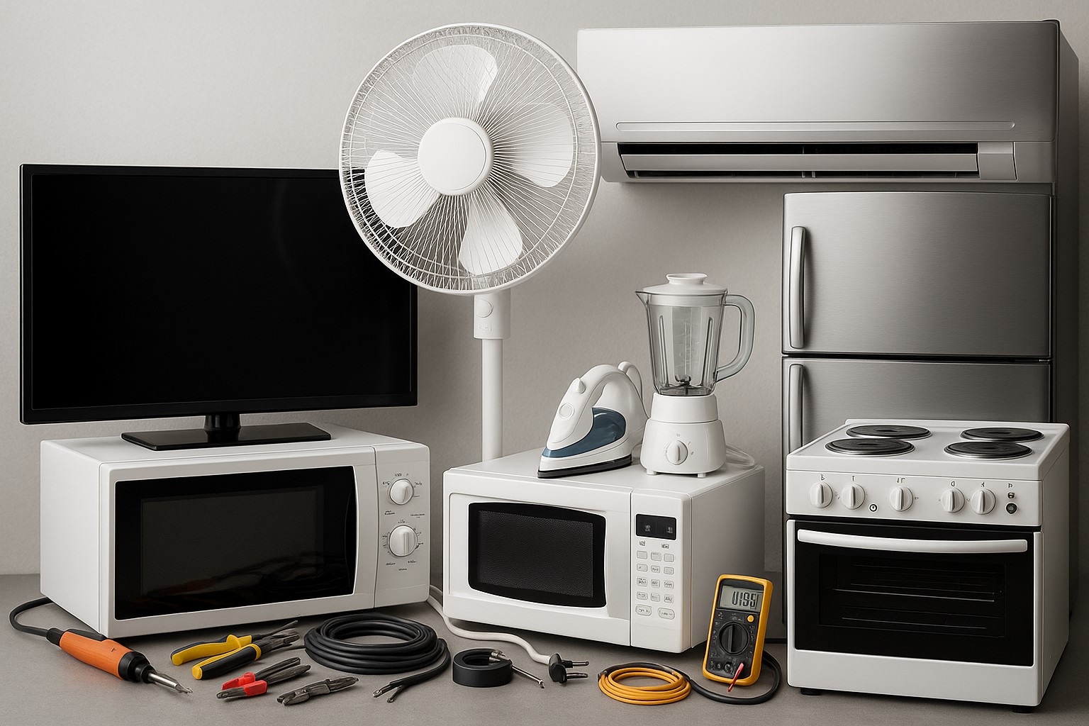 Real Tech appliances and electrical items